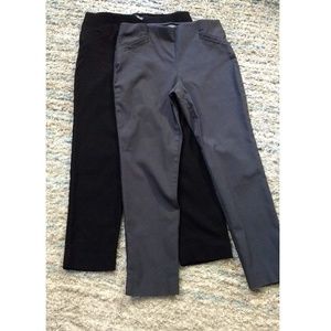 Set of 2 ankle crop Van Heusen stretch pants